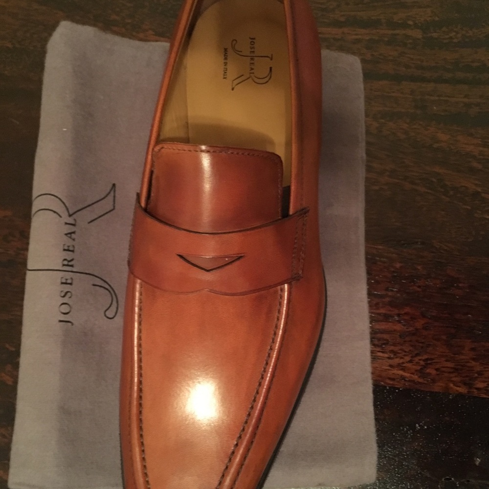 🔆 ITALIAN HANDCRAFTED LEATHER LOAFER COGNAC